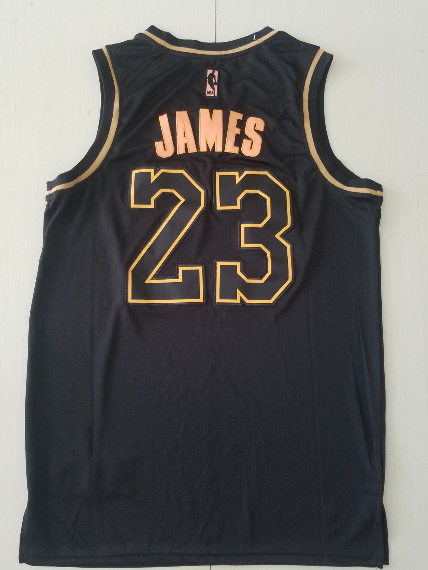 Youth NBA Los Angeles Lakers #23 James black golden limited NBA Nike Jerseys->youth nba jersey->Youth Jersey